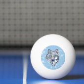 Balle De Ping Pong Le loup d'hiver (Filet)
