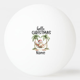 Balle De Ping Pong Le Père Noël à la plage Noël en juillet