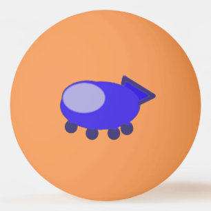 Balle De Ping Pong Le vaisseau spatial bleu