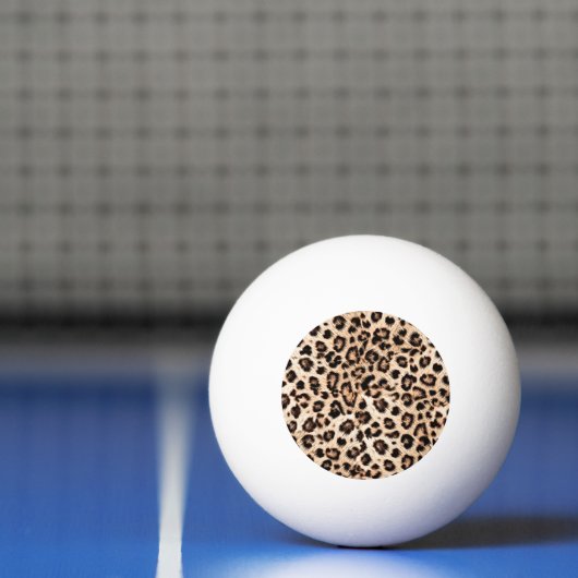 Balle De Ping Pong Leopard Design Motif : Wild Elegance. (Filet)