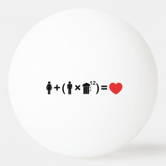 Balle De Ping Pong L'équation d'amour pour les hommes (Devant)