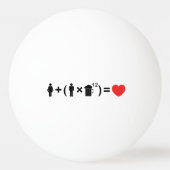 Balle De Ping Pong L'équation d'amour pour les hommes (Dos)