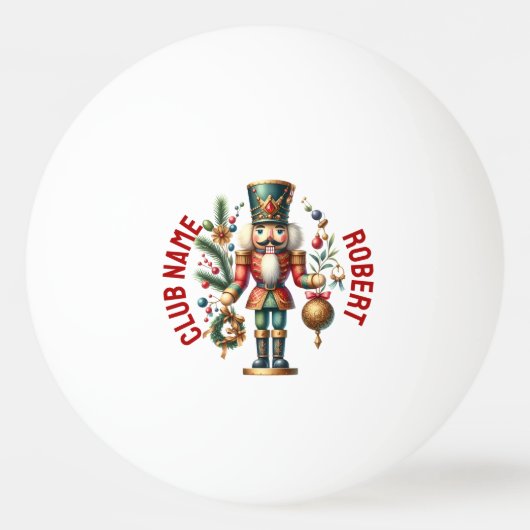 Balle De Ping Pong Les noix de Noël festives (Devant)