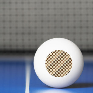 Balle De Ping Pong Les nuances des Pois Brown par Shirley Taylor