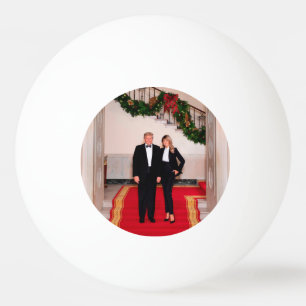 Balle De Ping Pong Les pas de Noël Président Donald Trump & Melania