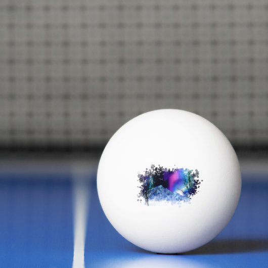 Balle De Ping Pong Les points forts de l'hiver (Filet)