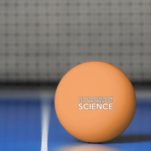 BALLE DE PING PONG LET US PAUSE NOW (Filet)
