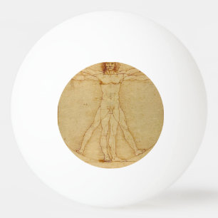 Balle De Ping Pong L'Homme de Vitruve de Léonard de Vinci