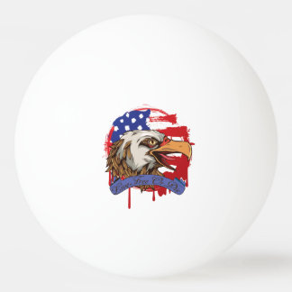 Balle De Ping Pong Libres vivants chauves d'Eagle de drapeau