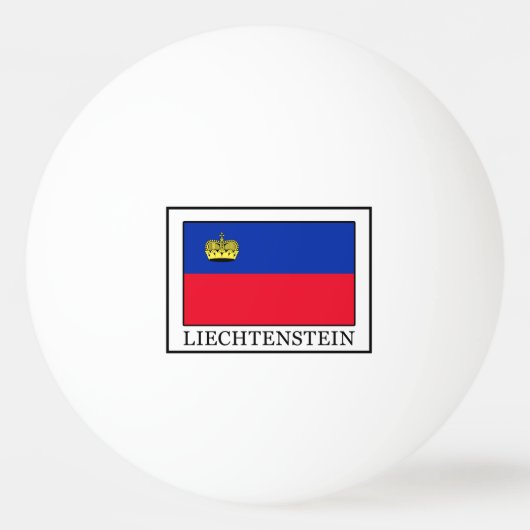 Balle De Ping Pong Liechtenstein (Devant)