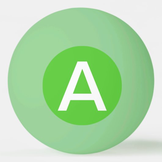 Balle De Ping Pong Lime vert couleur solide (Dos)