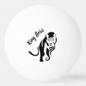 Balle De Ping Pong Lion Lion Lion, roi noir (Devant)