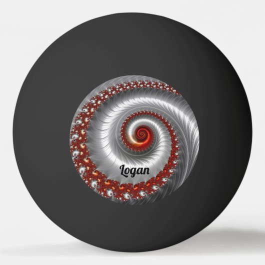 Balle De Ping Pong LOGAN ~ Argent Shell ~ Fractal Design ~ (Devant)