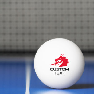 Balle De Ping Pong Logo de dragon rouge ping pong ball pour ping pong