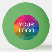 Balle De Ping Pong Logo de l'entreprise Emblem Green Trendy (Devant)