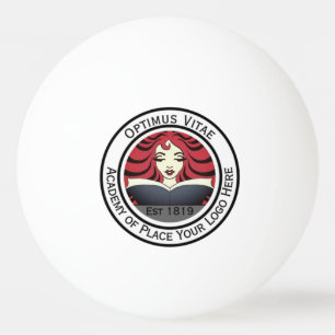 Balle De Ping Pong Logo Entreprise Coloré Rond
