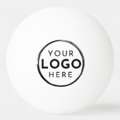 Balle De Ping Pong Logo Entreprise Marque (Devant)
