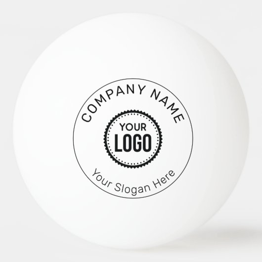 Balle De Ping Pong Logo Et Slogan Personnalisés Avec Promotions (Dos)