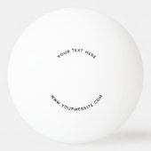Balle De Ping Pong Logo Texte Site Web Entreprise Promotion (Devant)