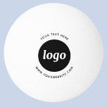 Balle De Ping Pong Logo Texte Site Web Entreprise Promotion<br><div class="desc">Ajoutez votre propre logo et le choix du texte à cette conception. Supprimez le texte supérieur ou inférieur si vous préférez. Minimaliste et professionnel. Idéal pour l'image de marque,  le parrainage ou comme produit promotionnel pour vos clients et clients.</div>