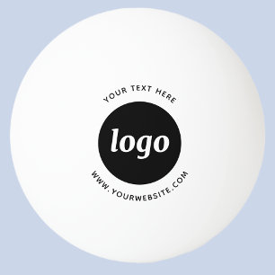Balle De Ping Pong Logo Texte Site Web Entreprise Promotion