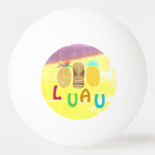 Balle De Ping Pong Luau Tiki Ananas d'été