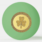 Balle De Ping Pong Lucky Irish Shamrock Gold Coin (Dos)