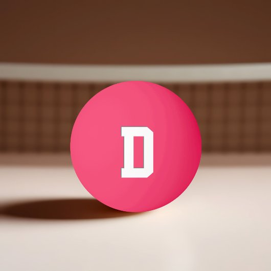 Balle De Ping Pong Luminosité monogramme dans la balle de ping-pong s