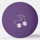 Balle De Ping Pong Lunettes Cool Cat Marron (Dos)