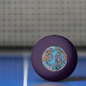 Balle De Ping Pong Ma Vie, Mon Choix. Femme princière et fractale (Filet)