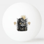 Balle De Ping Pong Magnifique chat Steampunk  (Dos)