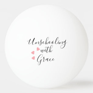 Balle De Ping Pong Maman déscolarisante Grace Hearts