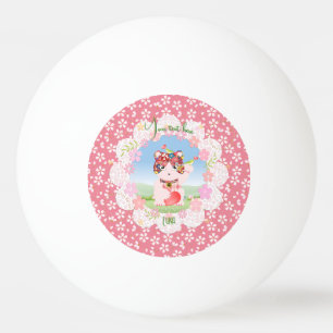 Balle De Ping Pong Maneki Neko Lucky Luna