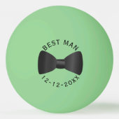 Balle De Ping Pong Mariage noeud papillon noir Meilleur homme balle d (Devant)