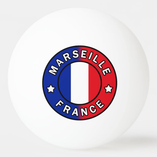 Balle De Ping Pong Marseille France (Devant)