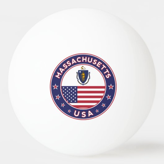 Balle De Ping Pong Massachusetts (Devant)