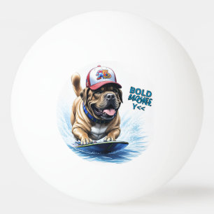 Balle De Ping Pong Mastiff Dogue anglais planche de surf vacances