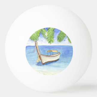 Balle De Ping Pong Matin à Bali Aquarelle