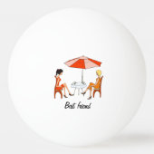 Balle De Ping Pong Meilleur ami pour toujours (Devant)