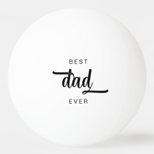 Balle De Ping Pong Meilleur Papa de Tous les Temps Script