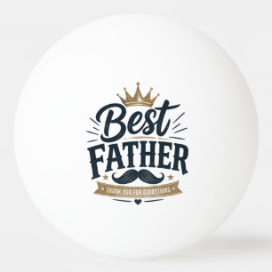 Balle De Ping Pong Meilleur Papa du Monde – Création Vintage pour la