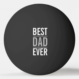 Balle De Ping Pong Meilleur papa jamais Noir moderne