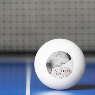Balle De Ping Pong Meilleur papa Jamais Photo Keepsaké Fête du Père