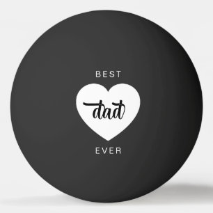 Balle De Ping Pong Meilleur Papa Moderne Cœur