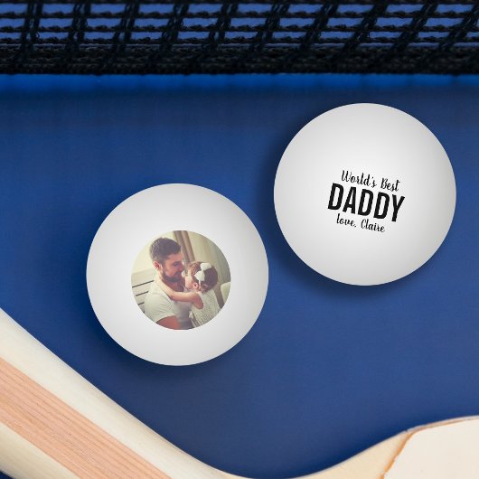 Balle De Ping Pong Meilleure Fête des pères papa au monde
