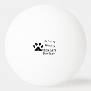 Balle De Ping Pong Mémento commémoratif en souvenir affectueux ajoute