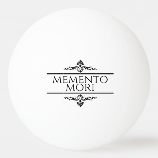 Balle De Ping Pong Memento Mori (Devant)