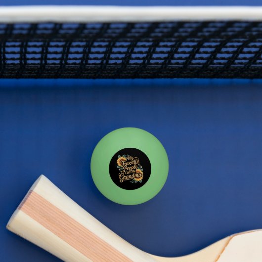 Balle De Ping Pong Mes personnes préférées m'appellent grand-mère pou (Tableau)