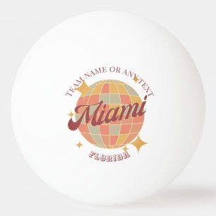 Balle De Ping Pong Miami Floride City tennis de table