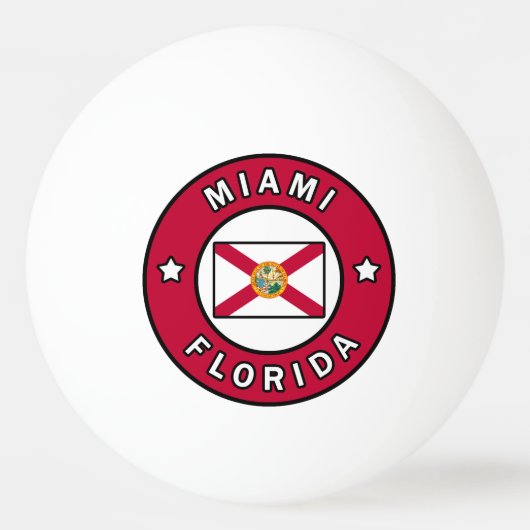 Balle De Ping Pong Miami la Floride (Devant)
